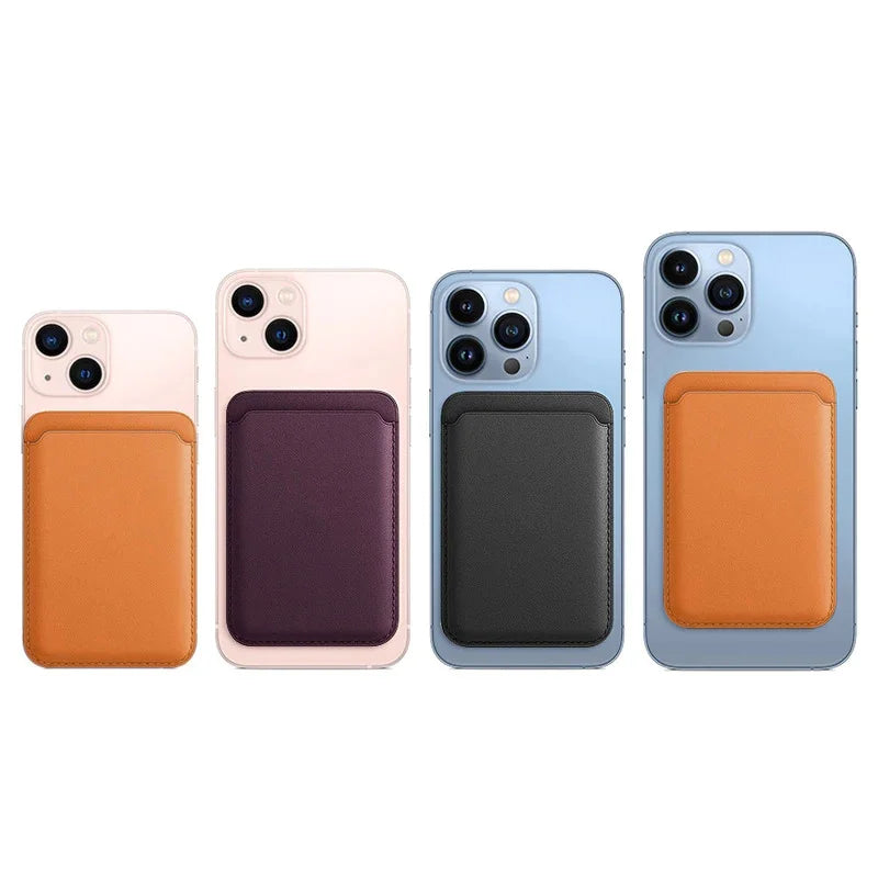 Leather Mag safe Wallet Card Holder Case For iPhone 15 14 12 13 16 Pro Max Plus