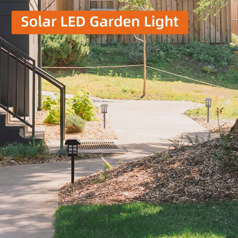Outdoor LED Solar Lights Solar Powered Garden Lamp Waterproof For Yard Patio Lawn Pathway Walkway Decoration Lighting