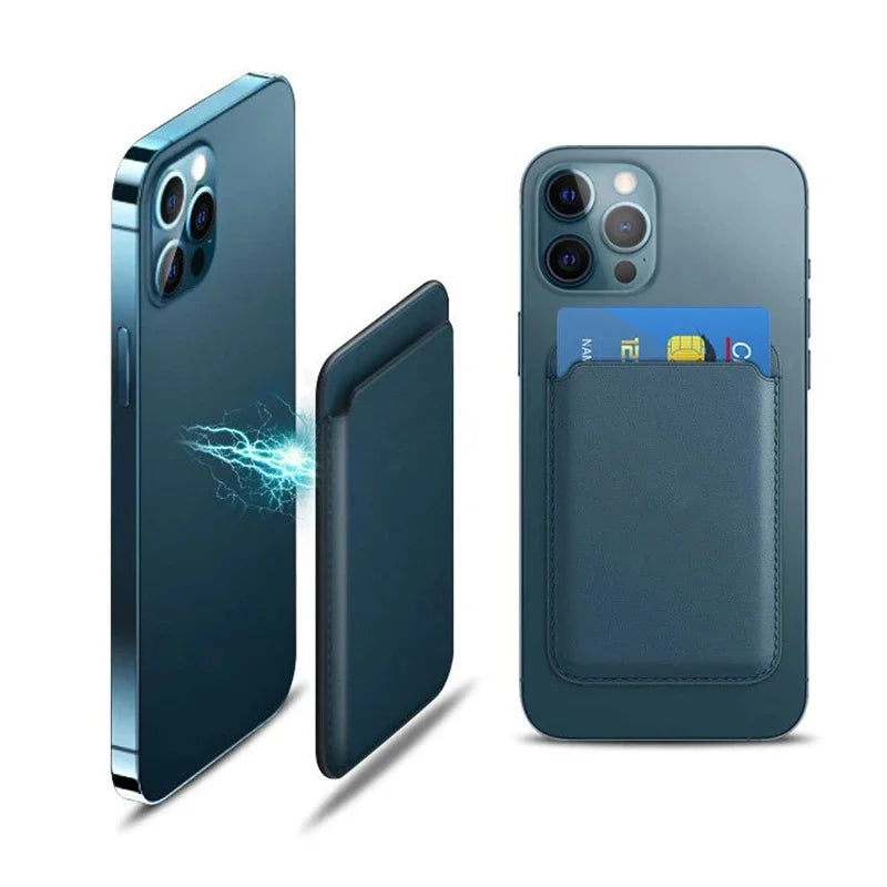 Leather Mag safe Wallet Card Holder Case For iPhone 15 14 12 13 16 Pro Max Plus