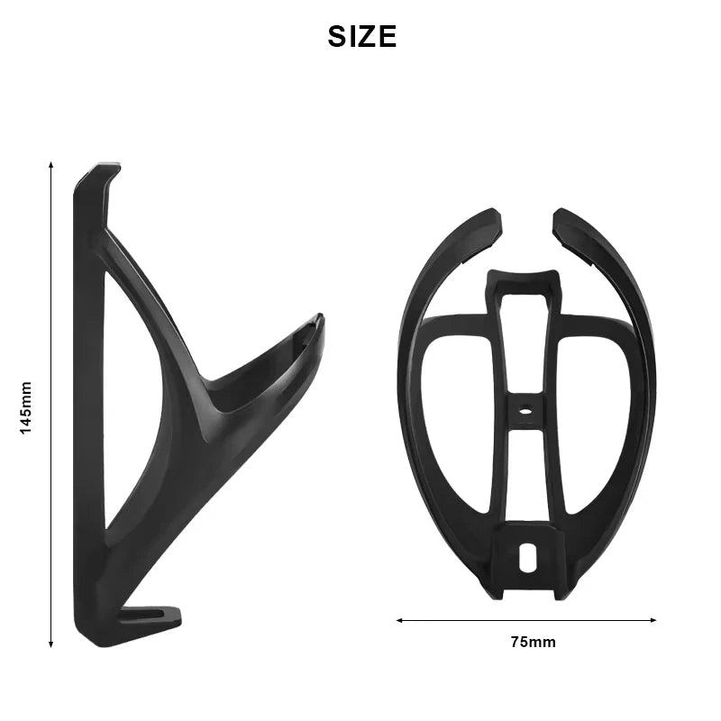 Riderace Bicycle Water Bottle Holder - Black, Sleek, for All Types of Bikes