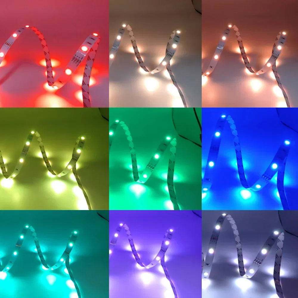 USB LED Strip Light RGB LED Bluetooth, WiFi, App, or Remote Control Light