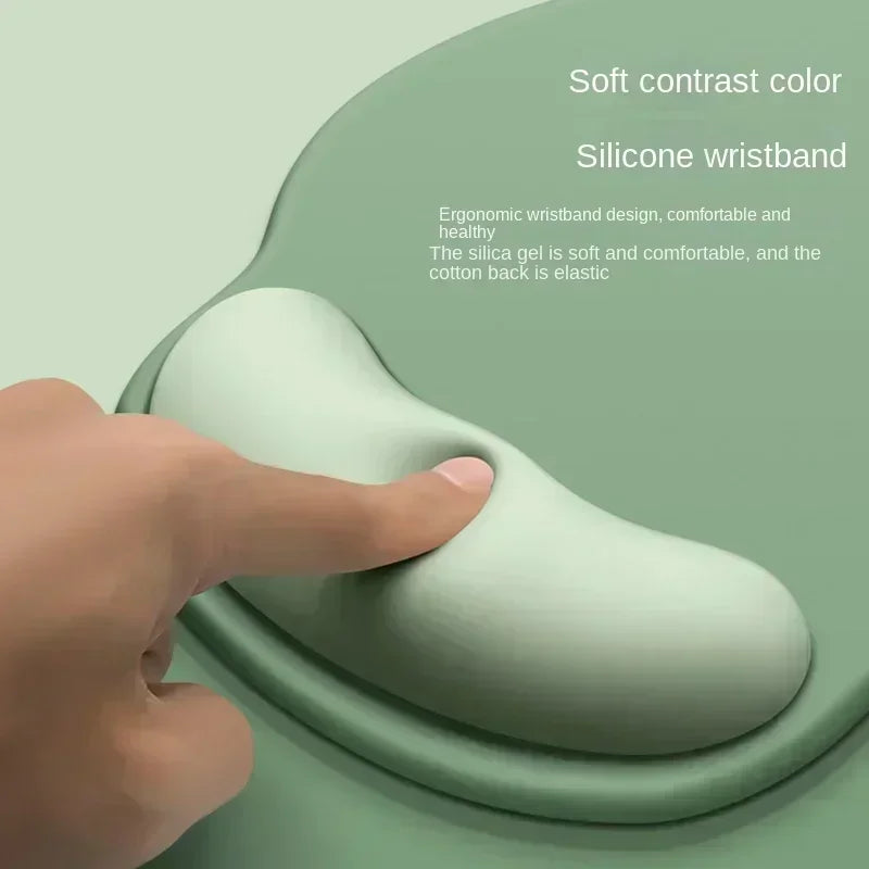 Gradient Mouse Pad Comfortable Wrist Support Soft Silicone Mouse Pad