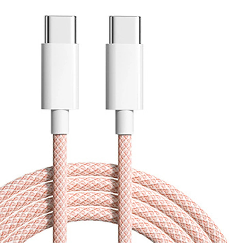 60W 6A USB Type C to Type C Cable For IPhone 15 16 Samsung Fast Charging USB C to C Cable Type C Charger