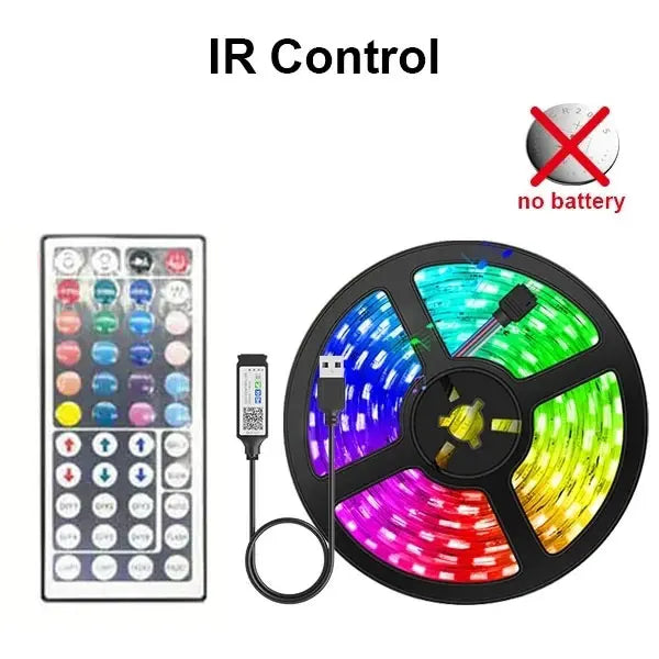 USB LED Strip Light RGB LED Bluetooth, WiFi, App, or Remote Control Light