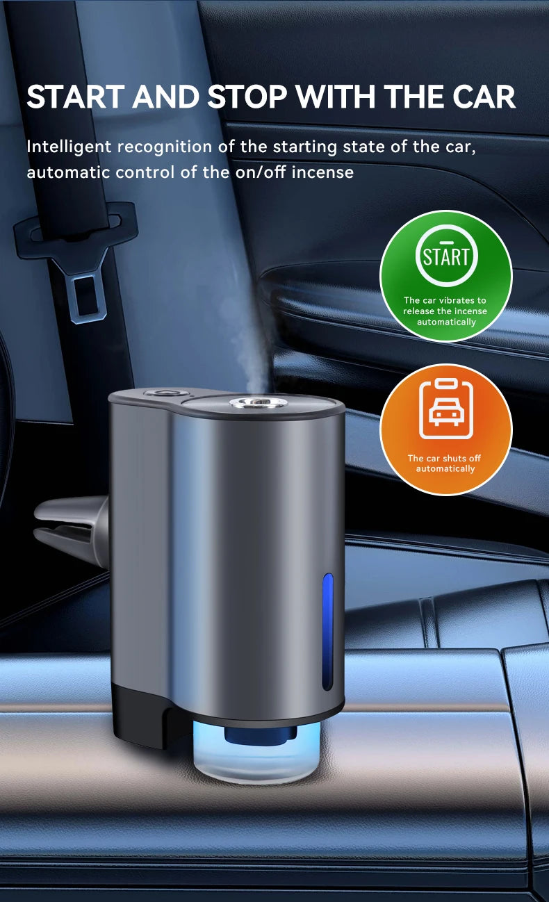 Electric Humidifier Car Air freshener, Three Adjustable Modes, Automatic Operation