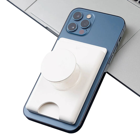 Magnetic Phone Card Holder with Expanding Phone Grip for Magsafe Wallet Socket Card Case Phone Stand For iPhones