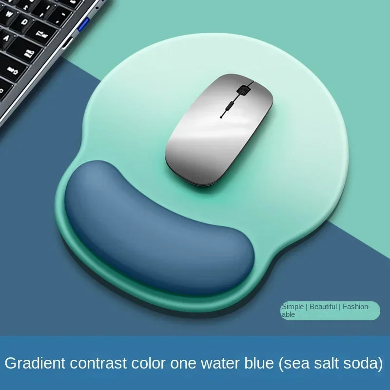 Gradient Mouse Pad Comfortable Wrist Support Soft Silicone Mouse Pad