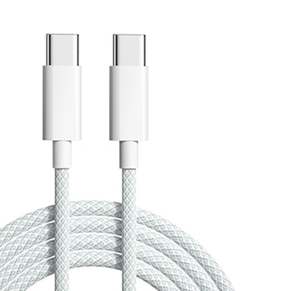 60W 6A USB Type C to Type C Cable For IPhone 15 16 Samsung Fast Charging USB C to C Cable Type C Charger