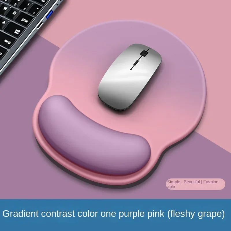 Gradient Mouse Pad Comfortable Wrist Support Soft Silicone Mouse Pad