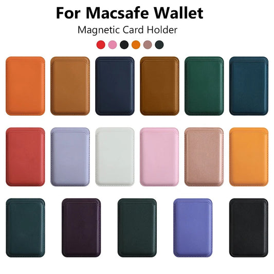 Luxury For Magsafe Magnetic Leather Wallet Case For iPhone 13 12 16 14 Pro Max 15Pro S24 Card Holder