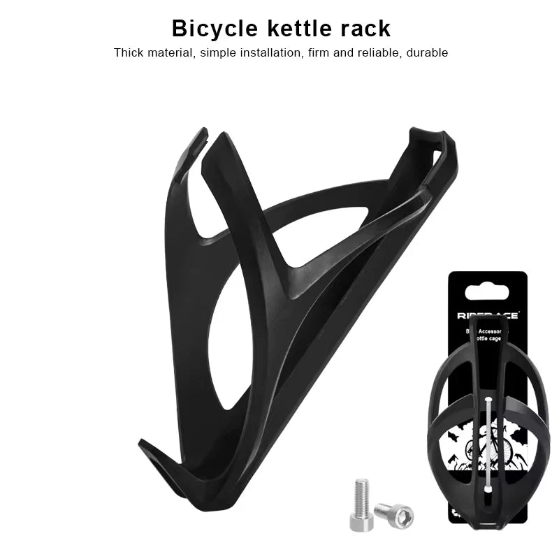 Riderace Bicycle Water Bottle Holder - Black, Sleek, for All Types of Bikes